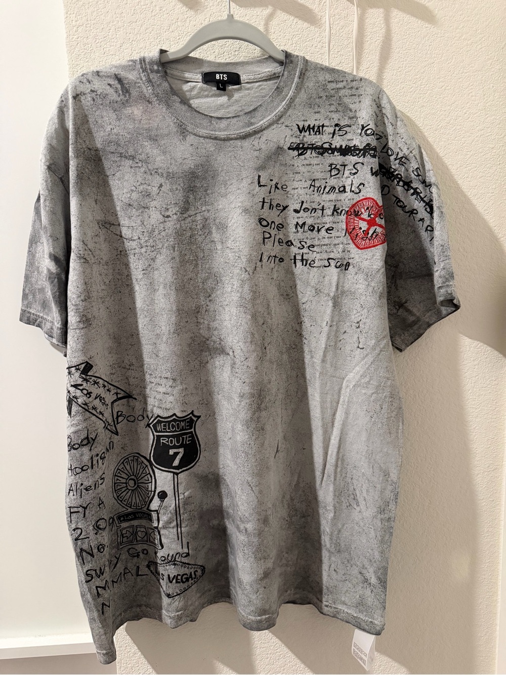 BTS Arirang Gray Graphic T-Shirt